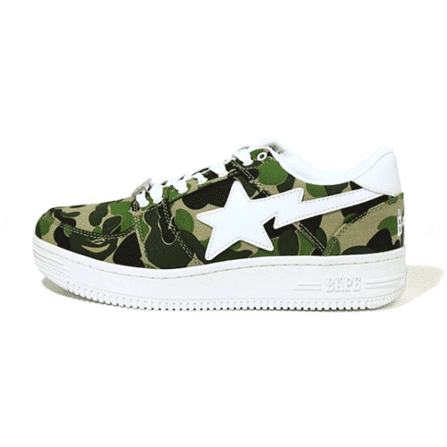 Army Green Camo BAPE STA Shoes